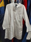 Fartuch biały z długim rękawem