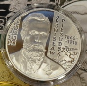 10 zł 2008 Bronisław Piłsudski 1866-1918 +2zł + folder