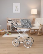 Wózek Dla Lalek Głęboki Duży Składany Premium Pościel gratis