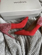 czerwone szpilki obcasy wojas