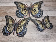 Motyl z metalu  3 szt. dekoracja do ogrodu 