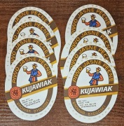 Etykiety piwne - Kujawiak. Browar Bydgoski. Zestaw foto.