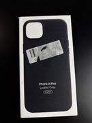 iPhone 14 plus leather case czarny etui apple