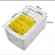 Ulik weselny do unasienniania matek, styropianowy, niemalowany - 3 ramkowy