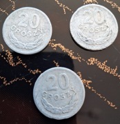 Moneta 20gr z 1970, PRL