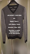 Elegancki męski sweter wełniany, 50% Wełna, Rozmiar XS/S