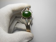 Piękna  Stara Bransoletka ze srebra, srebro, waga 21,3 g Średnica 7 cm   