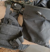 Torba zrzutowa pas taktyczny i kabura udowa asg