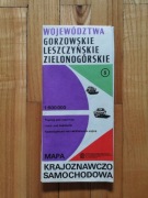 mapa krajoznawczo samochodowa Gorzowskie, Leszczyńskie, Zielonogórskie 