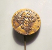 Przypinka Mikołaj Kopernik brąz Wpinka