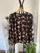 Zwiewna bluzka z wiskozy we wzory XXL plus size