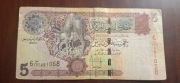 BANKNOT LIBIA 5 DINARÓW RZADKI 2004 ROK 