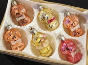 Bombki choinkowe Pieski 6 szt  vintage ozdoby na choinkę retro prl piesek