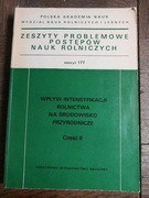 Wpływ intensyfikacji rolnictwa na środowisko przyrodnicze
