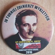 Przypinka IV Turniej Żołnierzy Wykletych