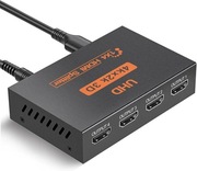 Rozdzielacz HDMI 1 wejście 4 wyjścia.HDMI obsługuje 3D, 4K 1080p
