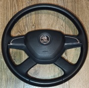 Kierownica Czteroramienna + AirBag Skoda Octavia Superb Yeti Fabia Skóra 