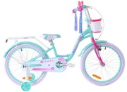 Rower Dziecięcy 20 Dla Dziewczynki Fuzlu Lilly NOWY Turkus Różowy