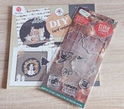 wypychanki, blok die-cuts 3D + stemple - świąteczne, zimowe