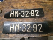 Stara tablica rejestracyjna PRL 