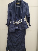 LUISA CERANO ŻAKIET I SPÓDNICA GRANAT KOMPLET dodam spodnie do tego bawełna