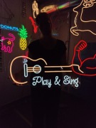 Gitara Neon Napisy LED. Muzyka LED Dekoracje