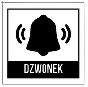 Tabliczka informacyjna dzwonek grawer laserowy 