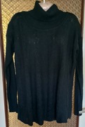 długi sweter - tunika z dużym golfem marka Donna Dura