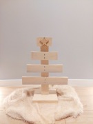 Drewniana choinka DIY pomysł na święta i prezent