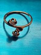 Złoty pierścionek 585 Rosja, emalia, 14k