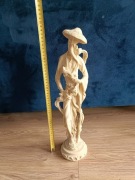 Figurka rzeźba japoński chiński wędrowiec mędrzec PRL DDR ozdoba dom 