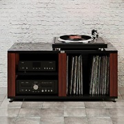 Stolik audio regał hifi na gramofon płyty winylowe FOS