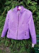 Kurtka pikowana 48 liliowy wrzos nowa wiosna jesin