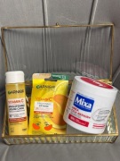 Garnier Brightening liquid care, Eye mask, Mixa urea cica repair+