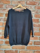 czarny luźny sweterek * H&M