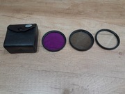 Zestaw filtrów 62mm CPL, FLD, UV + etui