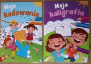 Zestaw 2x książeczek Moje kodowanie i kaligrafia