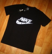_ NIKE __OLDSCHOOL_KOSZULKA CZARNA  Roz M