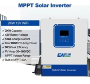 NOWY Inwerter solarny hybrydowy Easun 2KW 12V 230V MPTT Sinus Gw