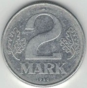 Niemcy NRD DDR 2 marki 1980 A - 27 mm