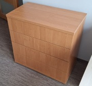 Szafka Komoda calvados jasny z 4 szufladami płyta laminowana 80x45xh80 cm