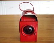 Stara angielska lampa naftowa kolejowa, drogowa