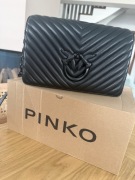 Pinko torebka skóra Love Classic Sheep Nappa Chevron