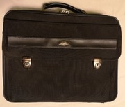 Duża torba na laptopa notebooka 2 laptopy dokumenty aktówka Samsonite 
