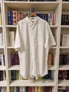 GANT koszula biała 3XL 100% bawełna krótki rękaw regular