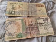 2 banknoty EGIPT 20 Funtów 