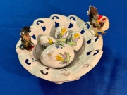 Porcelana Chodzież Iwona koszyk UNIKAT wielkanoc