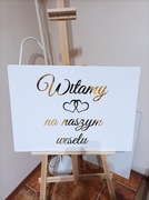 Tablica powitalna ślub wesele 70x50 cm