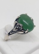 Pierścionek z chalcedonem srebro 925 rozmiar 17