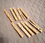 Klamerki drewniane do prania lub jako ozdobne